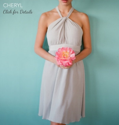 Simple bridesmaid dress