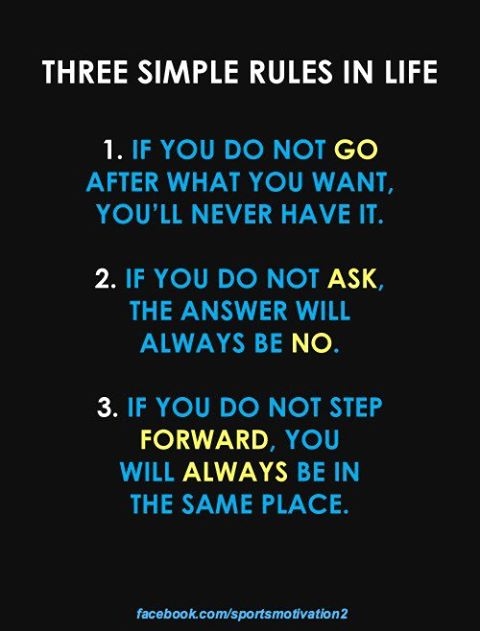 Three simple rules in life