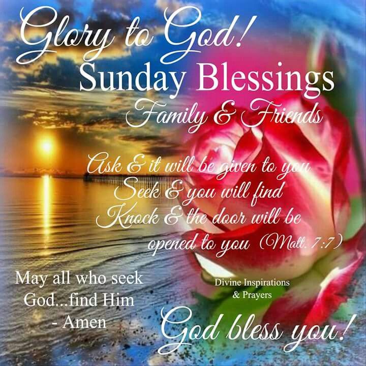 Glory To God, Sunday Blessings Pictures, Photos, and Images for
