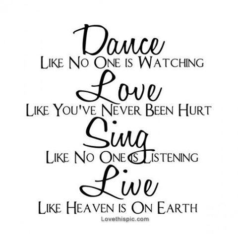 Live like heaven is on earth Live like heaven is on earth
