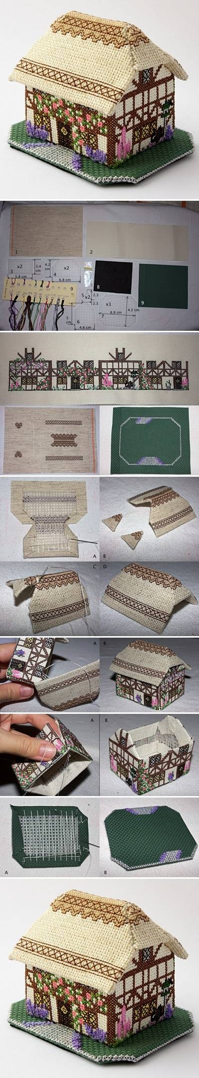 DIY Decorative Fabric House DIY Decorative Fabric House