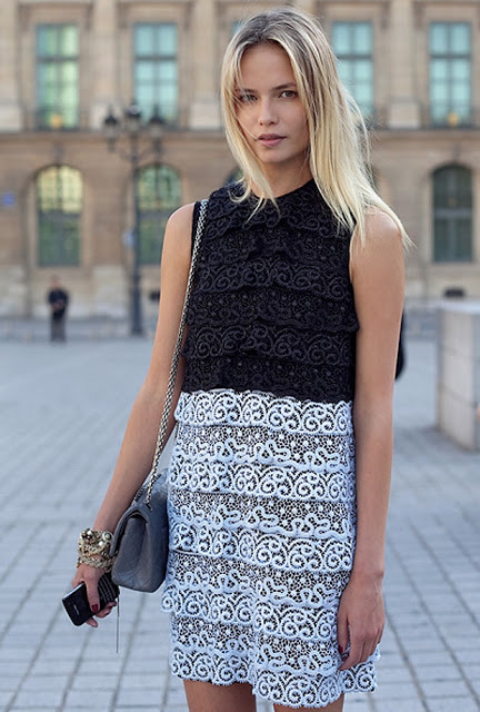 Black and White Lace Dress Black and White Lace Dress