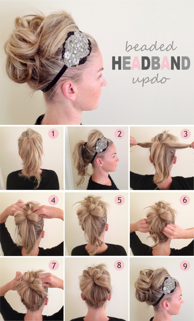 DIY Beaded Updo DIY Beaded Updo