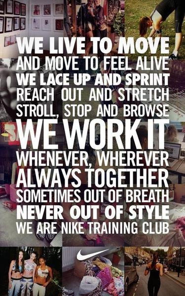 We live to move