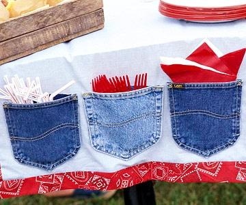 Jean Pocket Table Cloth