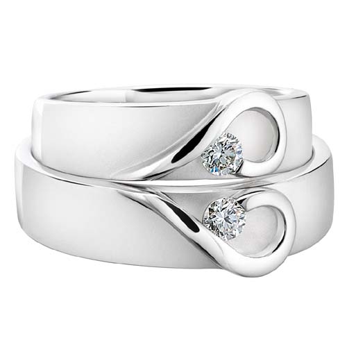 Couple heart wedding band Couple heart wedding band