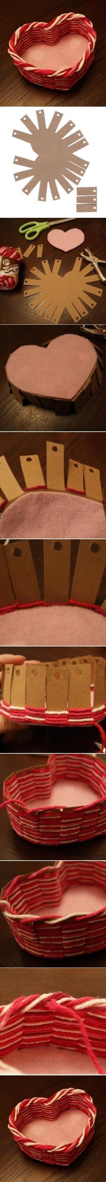 DIY Heart Basket
