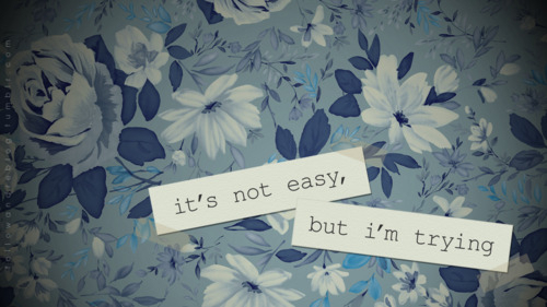 It's not easy