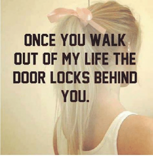 The door locks behind you
