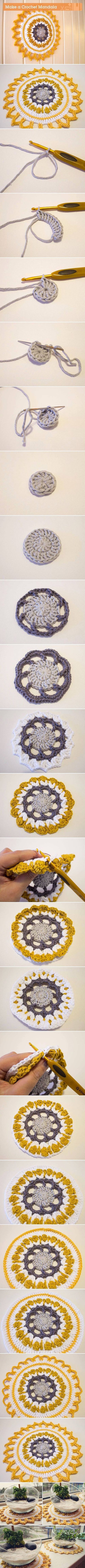 DIY Handmade Crochet Mandala
