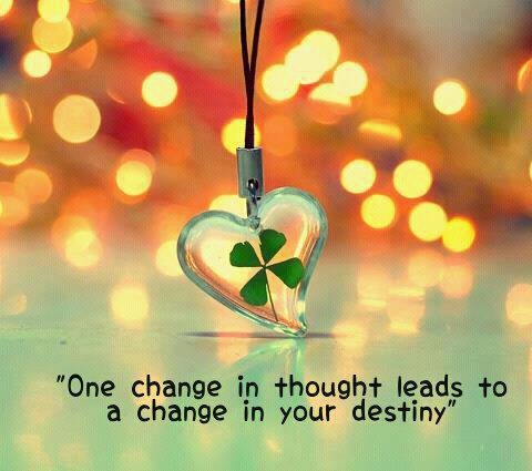 One change in thought... One change in thought...
