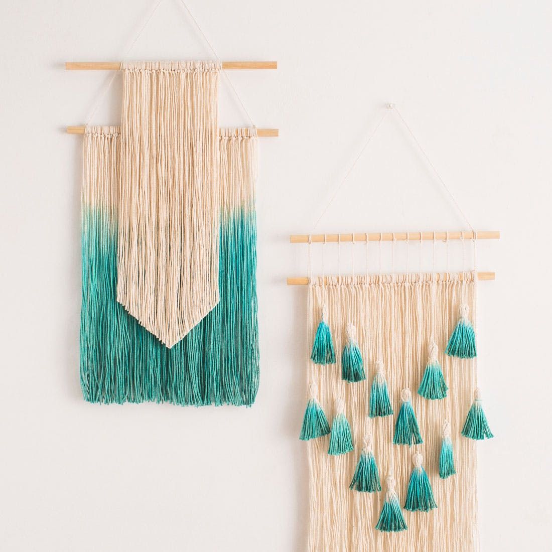DIY Dip Dyed Wall Hanging Pictures, Photos, and Images for Facebook