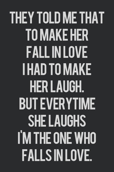 Im the one who falls in love