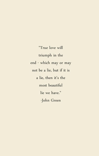 True love will triumph in the end