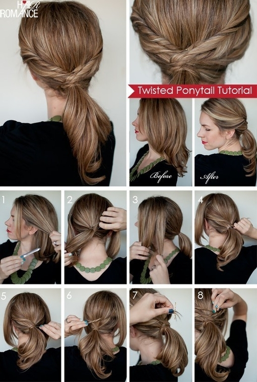 DIY Twisted Ponytail DIY Twisted Ponytail