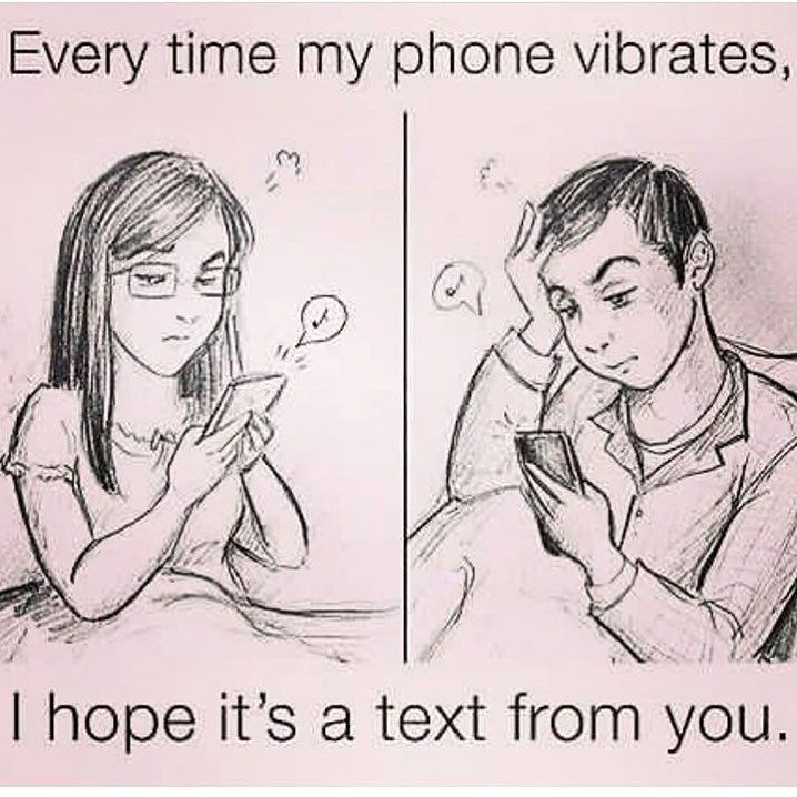 Every Time My Phone Vibrates, I Hope It's A Text From You Pictures, Photos, and Images for