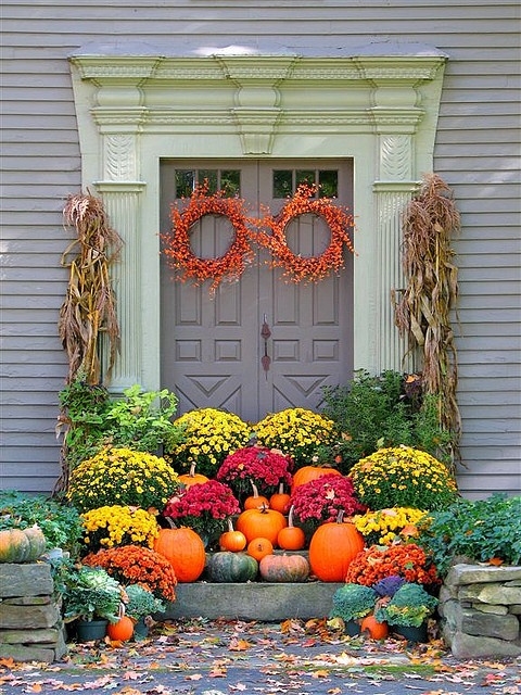 Front Entrance Decked out for Fall Front Entrance Decked out for Fall