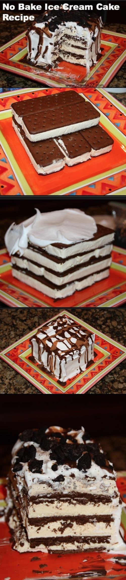 DIY No Bake Ice Cream Cake