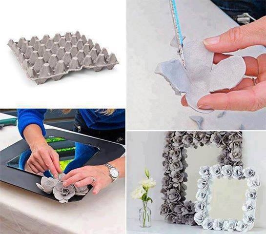 DIY Egg Carton Picture Frame