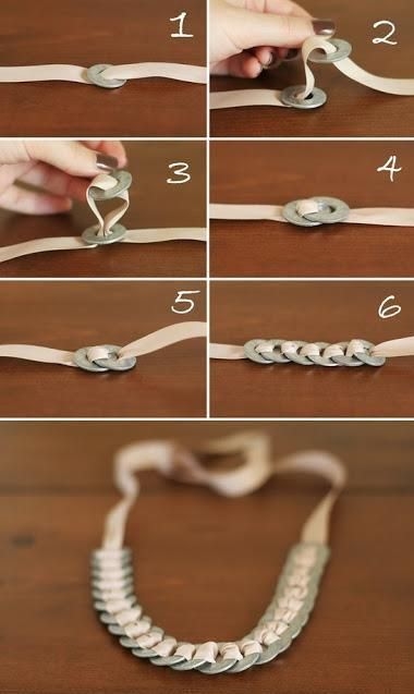 DIY Rubber band Blot Necklace DIY Rubber band Blot Necklace