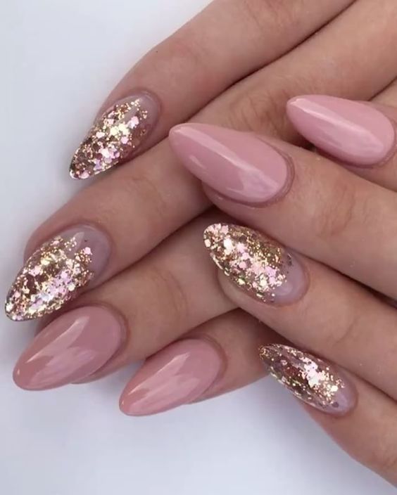 Sparkle Pink Round Nails Pictures, Photos, and Images for Facebook ...