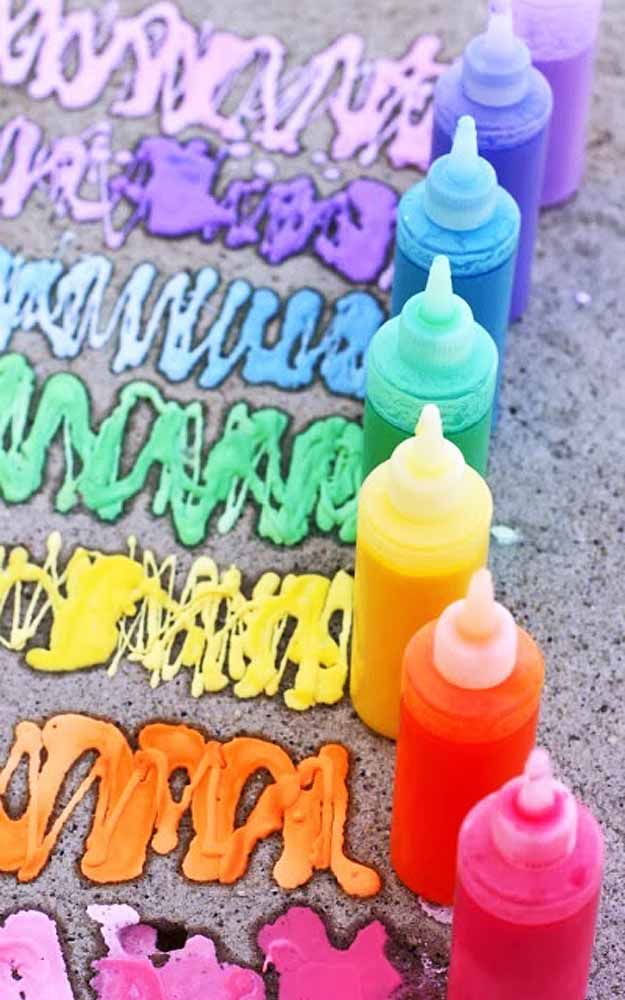 DIY Rainbow Sidewalk Chalk Paint Pictures, Photos, and Images for Facebook, Tumblr, Pinterest