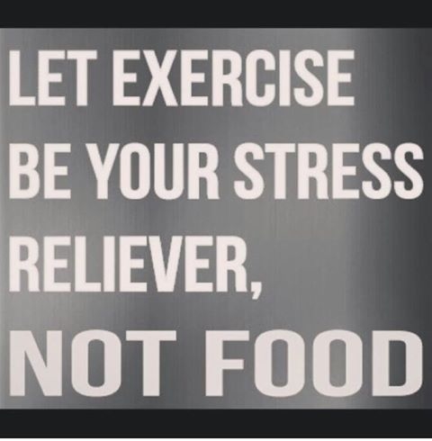 Let exercise be your stress reliever, not food