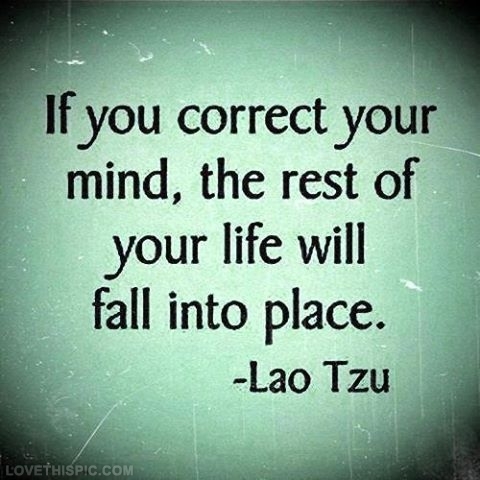 Correct your mind