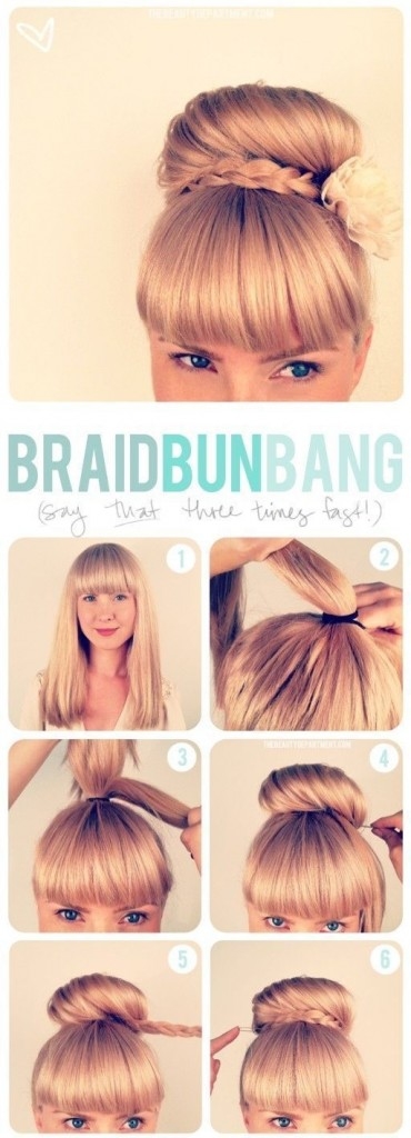 DIY Braid Bun Bang