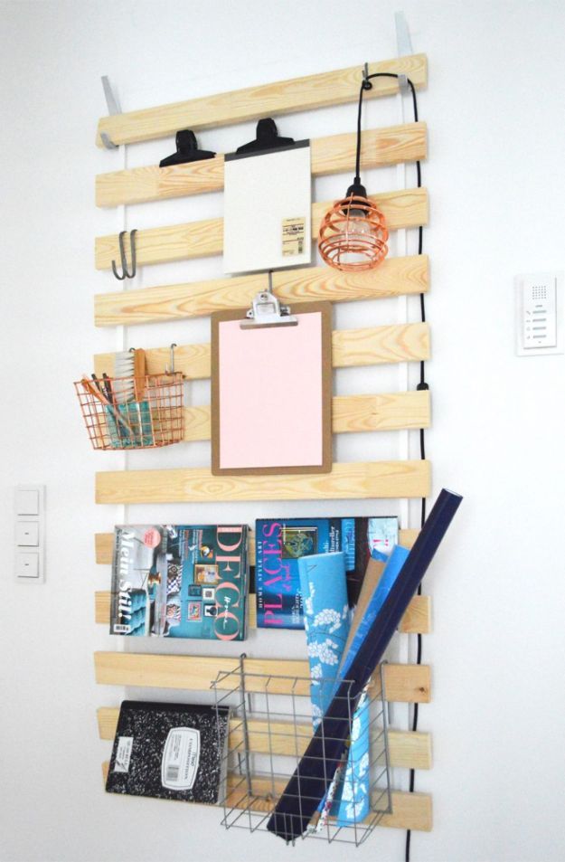 DIY Bed Slats As Wall Hanger Pictures, Photos, and Images for Facebook