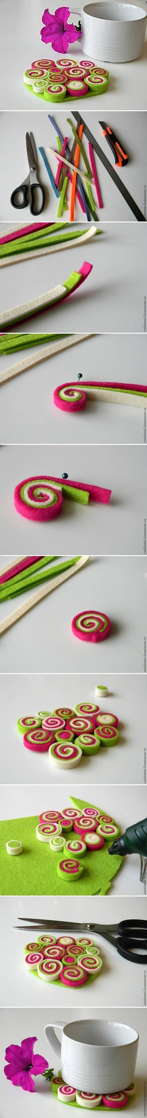 DIY Felt Coasters