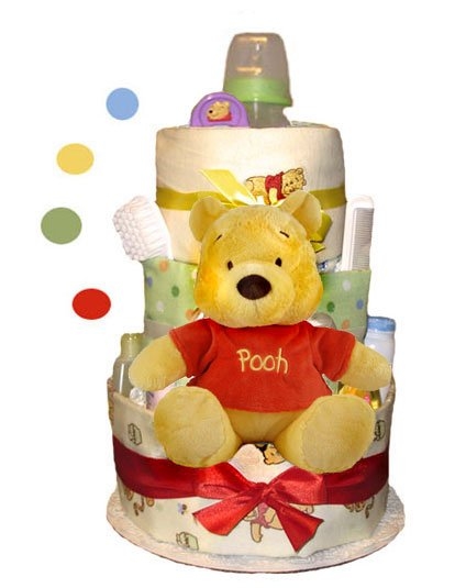 Winnie The Pooh Diaper Cake