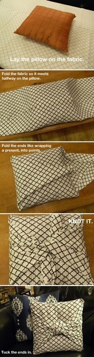 DIY Knotted Pillow