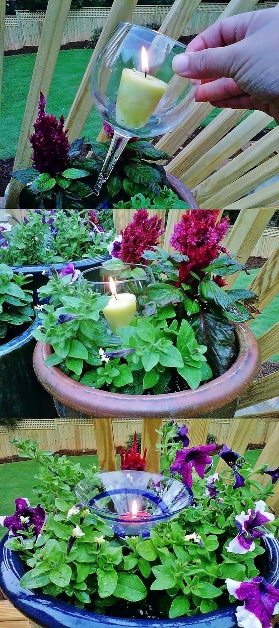 DIY Garden Candle DIY Garden Candle