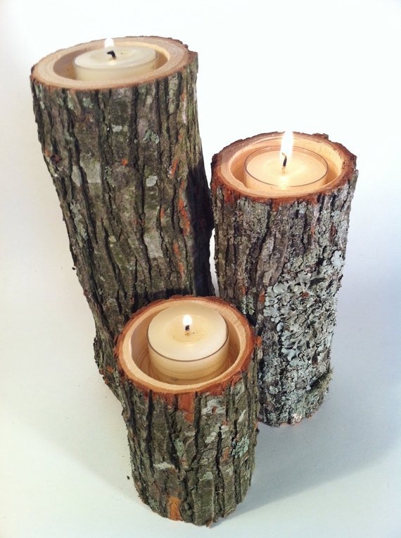 DIY Autumn Tree Branch Candles