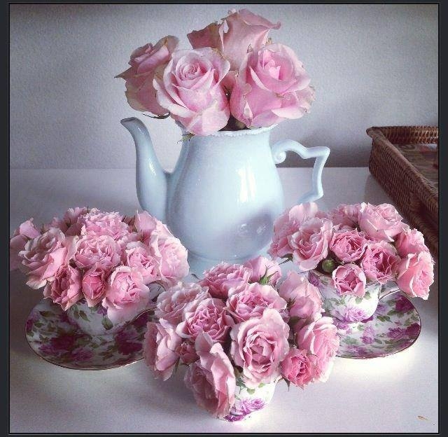 Teacups and Pink Roses