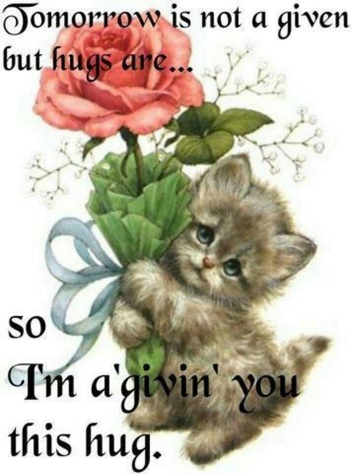 giving you a hug