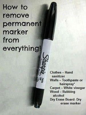 DIY Marker Remover DIY Marker Remover
