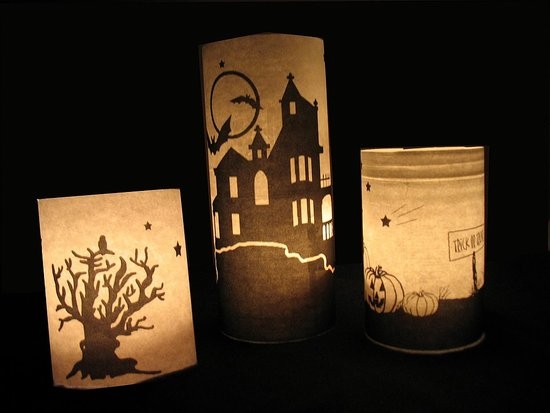 Pottery barn inspired luminaries
