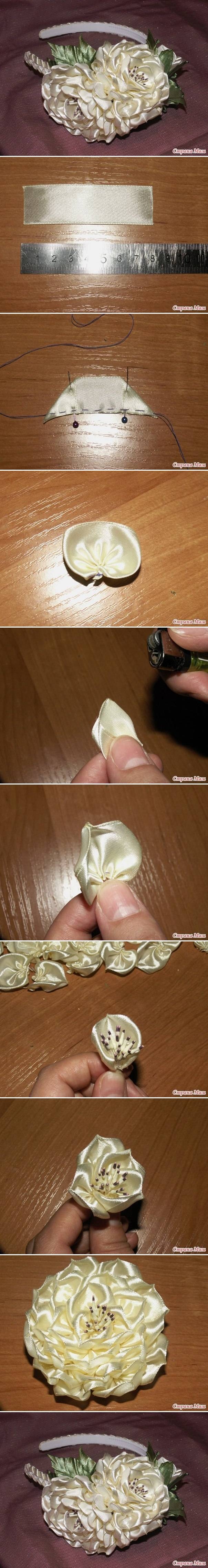DIY Ribbon Lush Flower DIY Ribbon Lush Flower