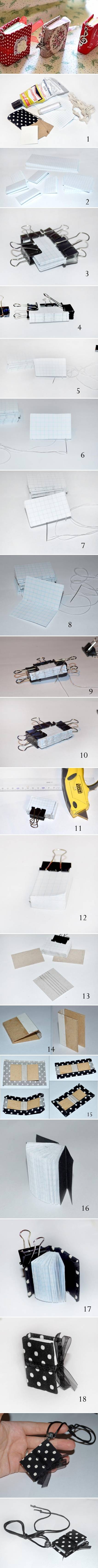 DIY Mini Notebook Pendant