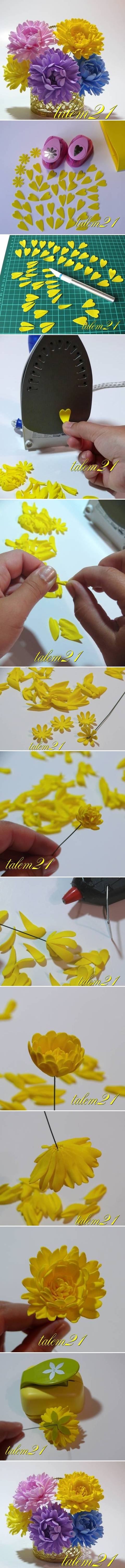 DIY Small Chrysanthemum Flower DIY Small Chrysanthemum Flower
