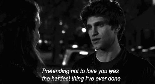 Pretending not to love you Pretending not to love you