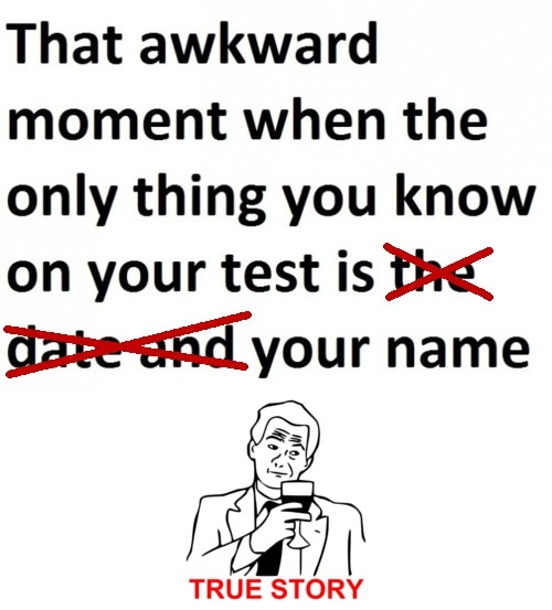 That awkward moment