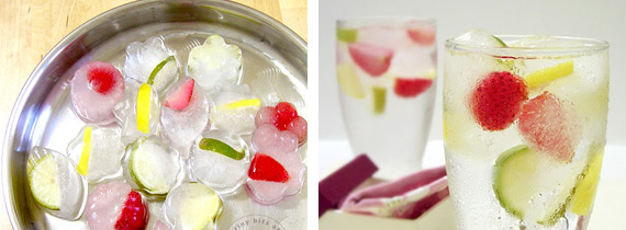 Fruit ice cubes Fruit ice cubes