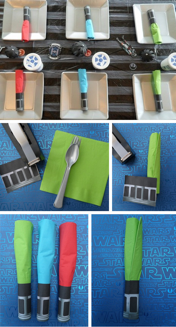 Lightsaber napkin Lightsaber napkin