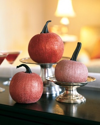 Glittered Pumpkins