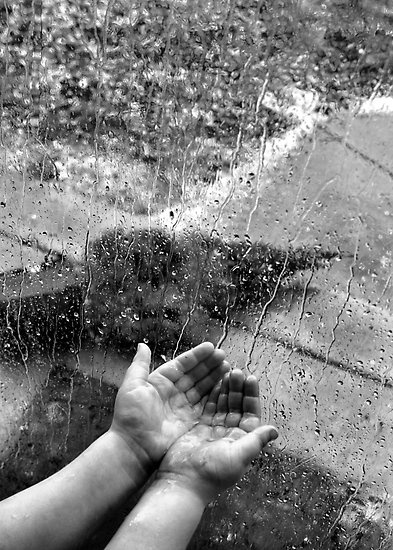 Trying to catch the rain