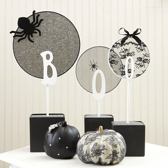 Boo Embroidery Hoop Centerpiece