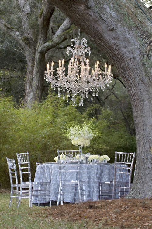 Outdoor dinner chic